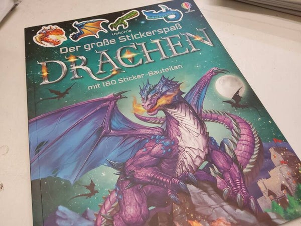 der große Stickerspaß DRACHEN