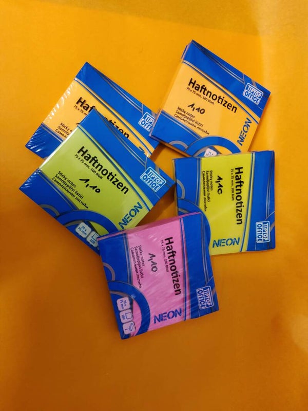 Haftnotizen neonfarben