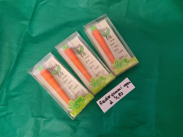 Karottenradiergummi vegan