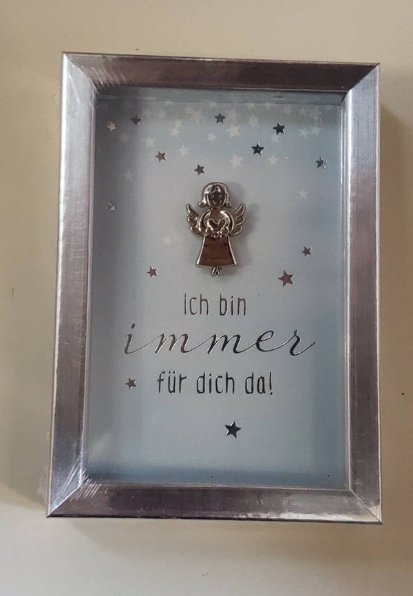 Schutzengerl im Bilderrahmen