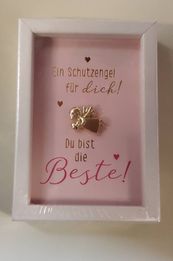 Schutzengerl im Bilderrahmen