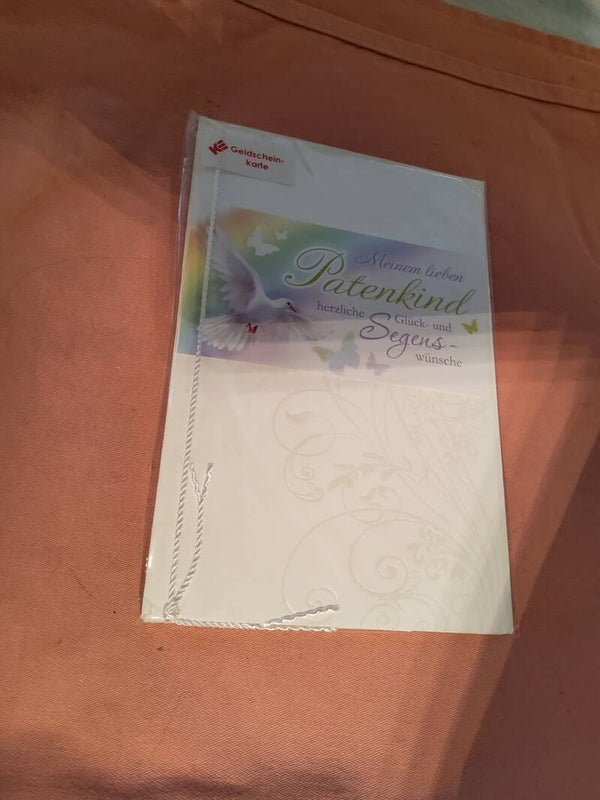 Geldscheinkarte zur Taufe