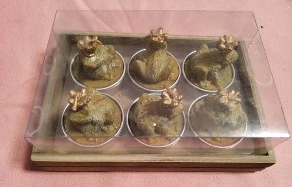 Froschkönig als Tischkerze