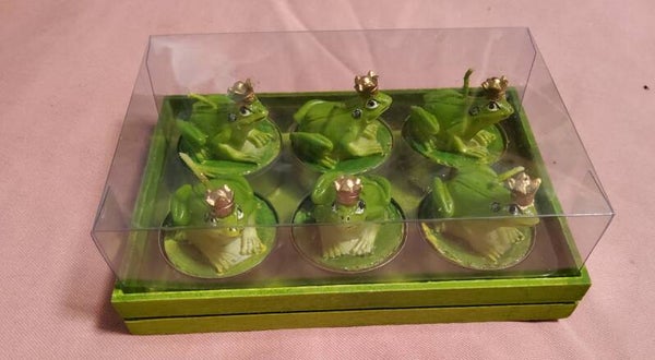 Froschkönig als Tischkerze