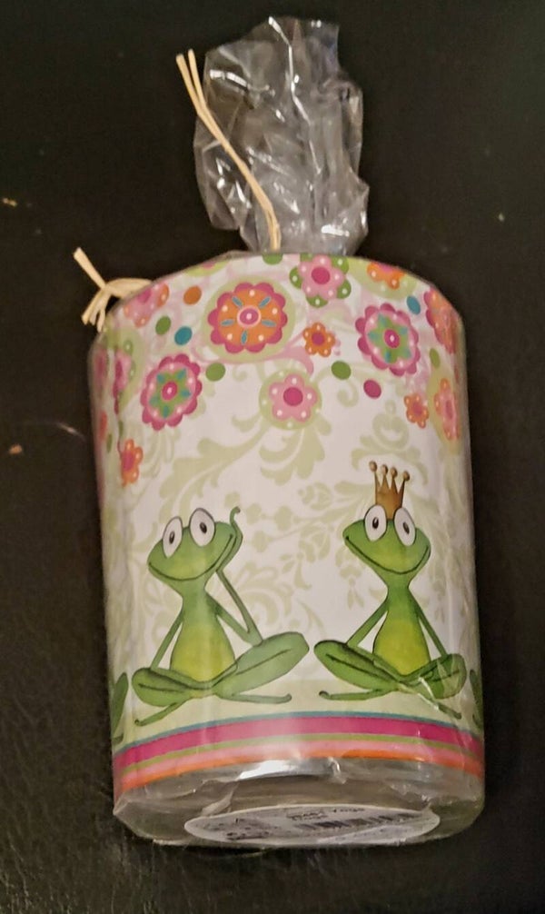 Windlicht Yogafrosch