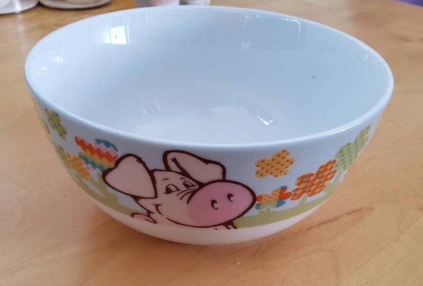 Frühstücksschüssel mit Schweinchen