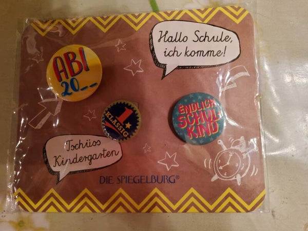 Button: endlich Schulkind