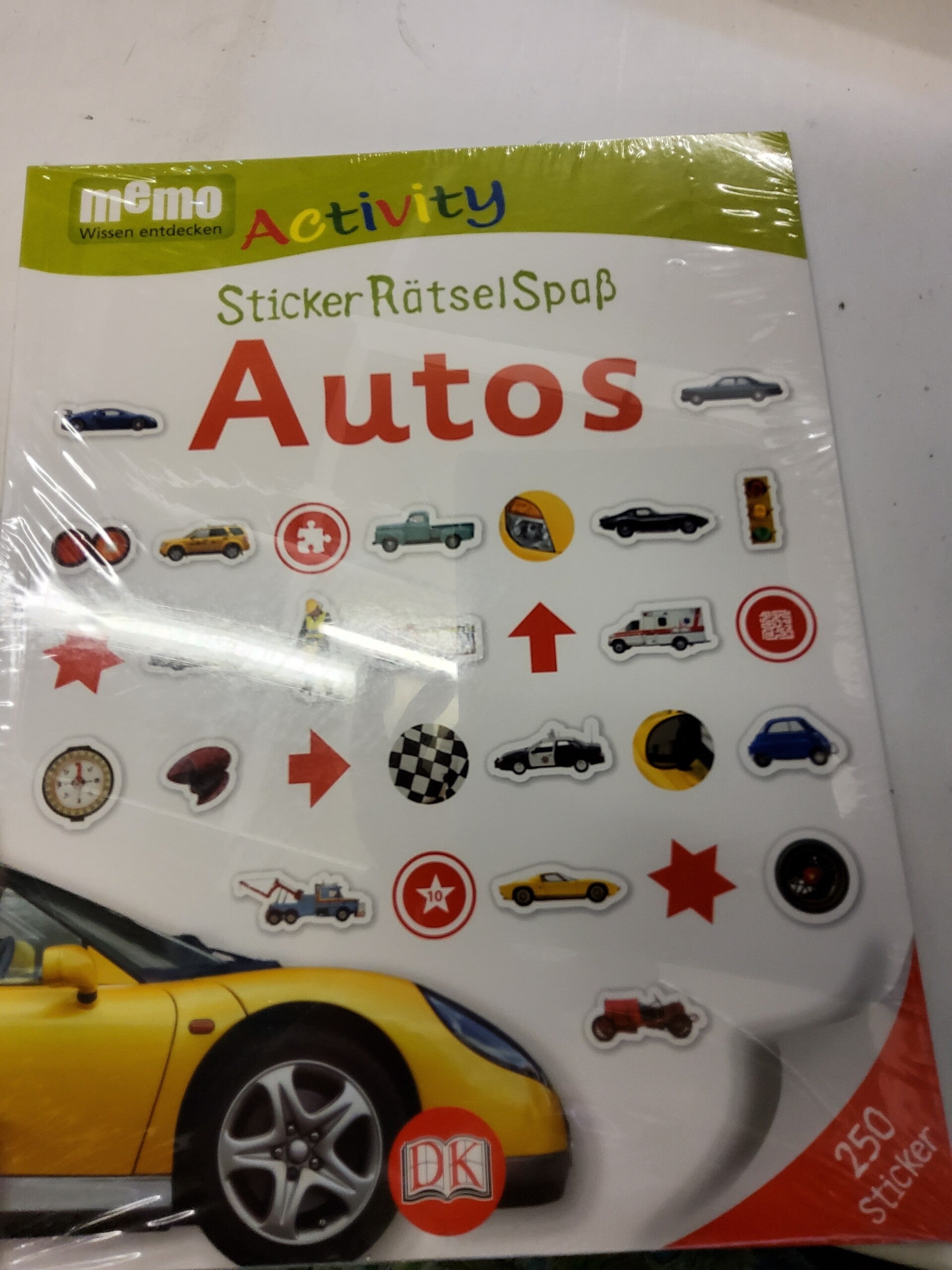 Activity Sticker Rätsel Spaß AUTOS
