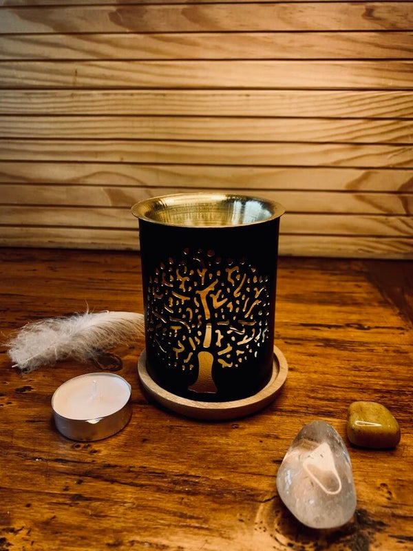 Brûleur d'encens ARBRE DE VIE 8x9 cm