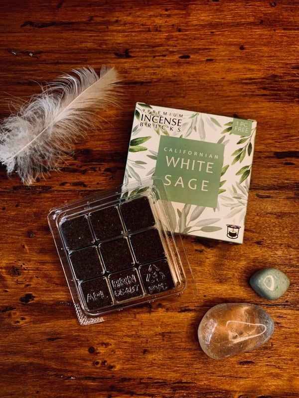 Briques d'encens Sauge blanche - 40g. AROMAFUME