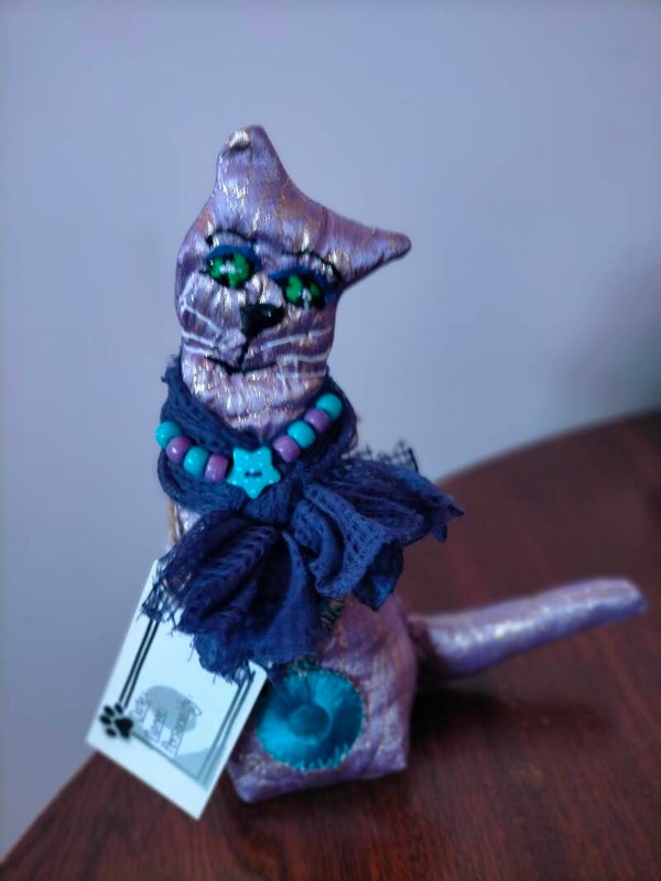 Miss Fancy Cat Doorstop