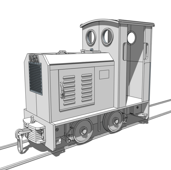 FBF-SH103 motorlocomotief DIEMA DS12 1955