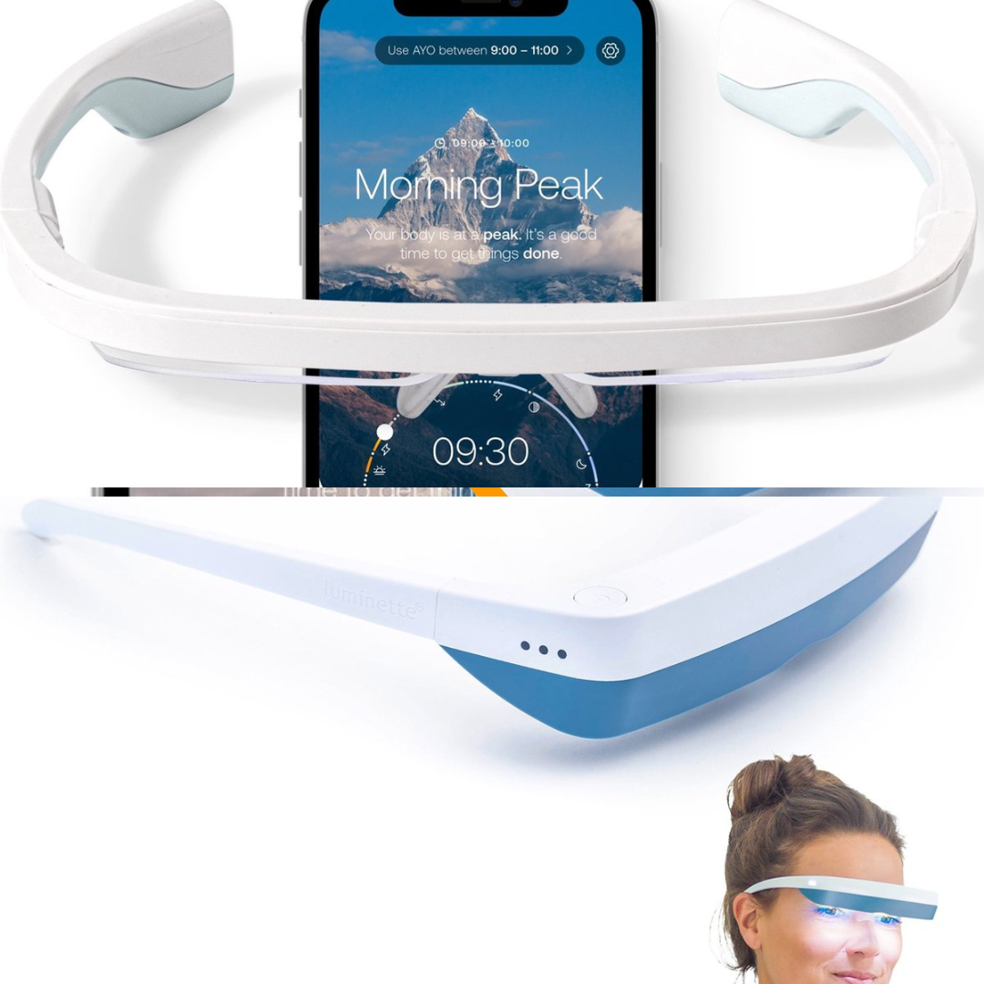 AYOlite en Luminette Lichttherapiebril