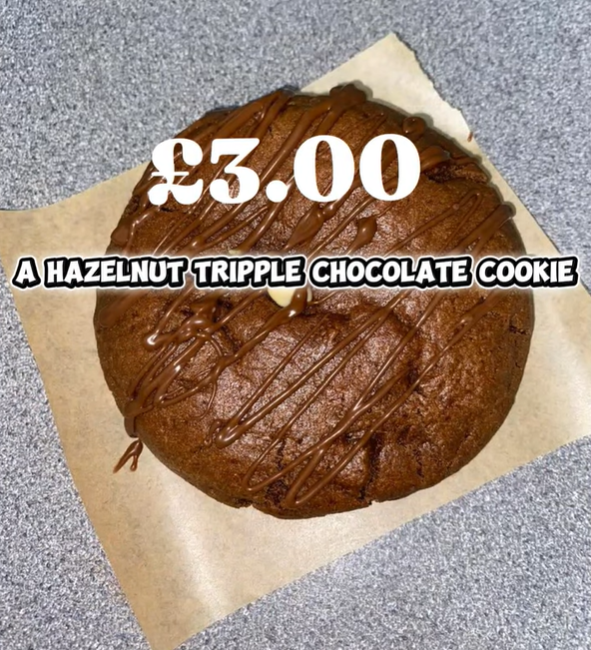 Hazelnut Tripple Chcolate cookie