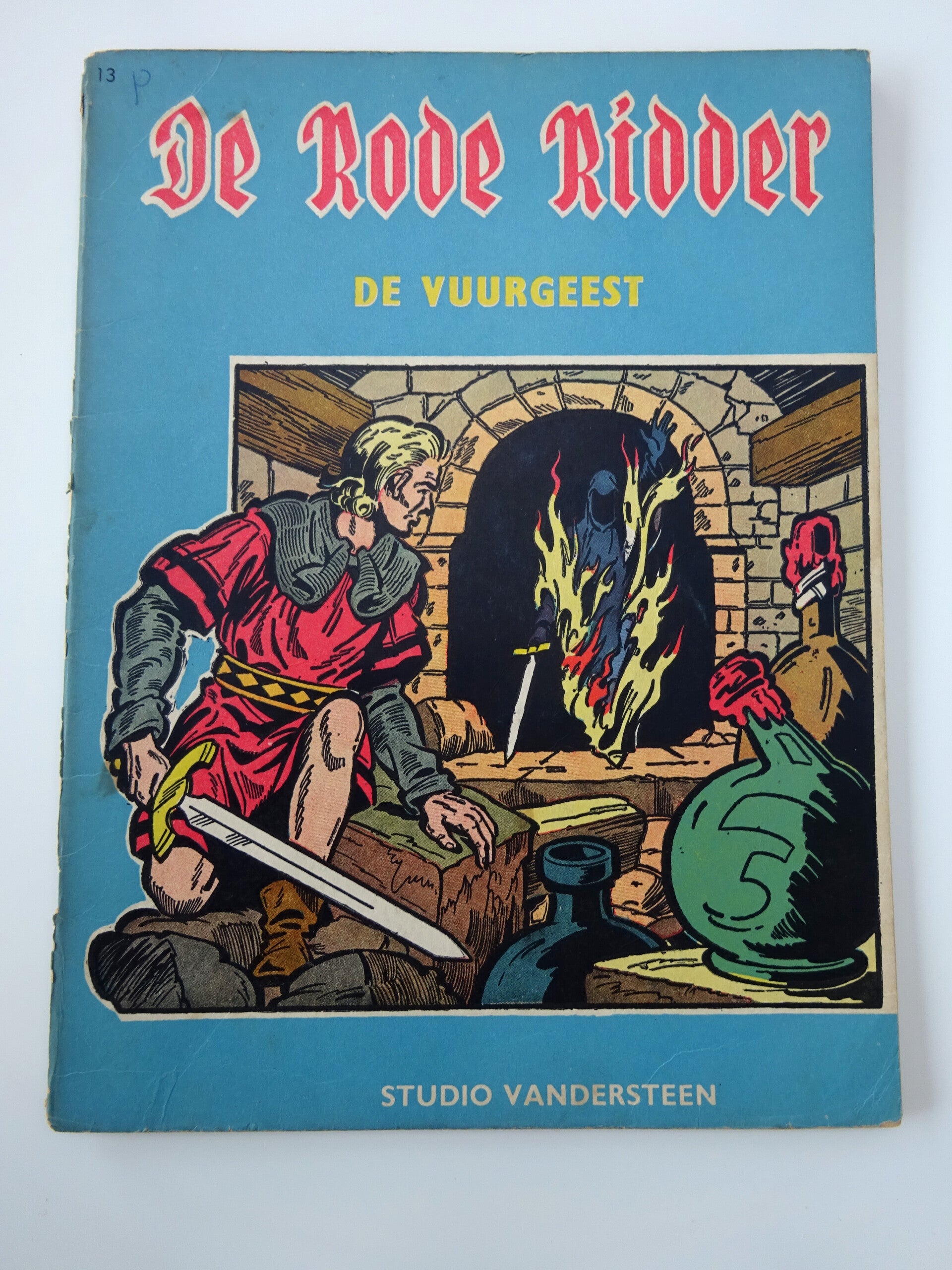 De rode ridder - De vuurgeest - 1ste druk (1963)