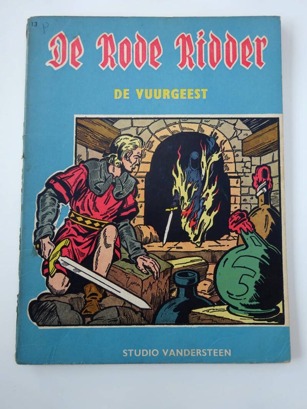 De rode ridder - De vuurgeest - 1ste druk (1963)