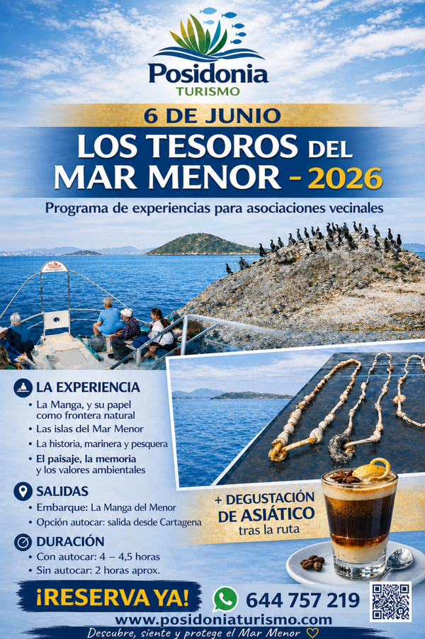 TESOROS DEL MAR MENOR  6 de Junio 2026 Barco
