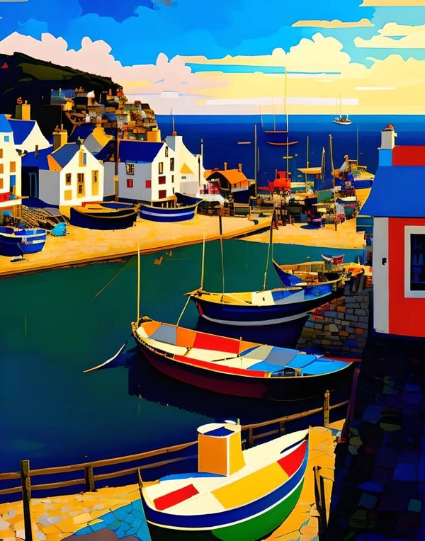 Kunstdruck: (BA 106) Fischerhaus im Süden