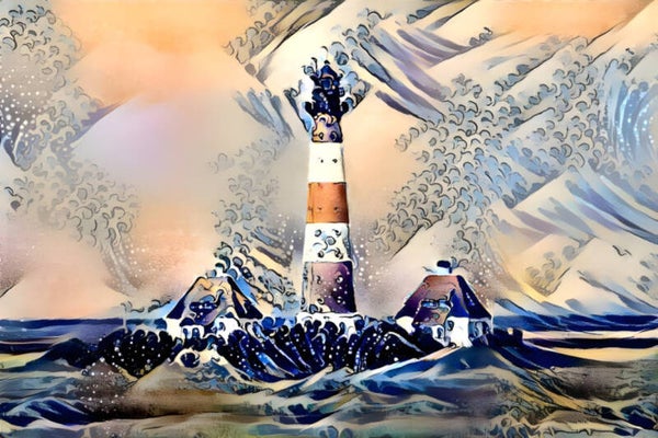 Kunstdruck: (BA 115) Leuchtturm