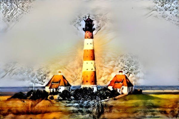 Kunstdruck: (BA 119) Leuchtturm 2
