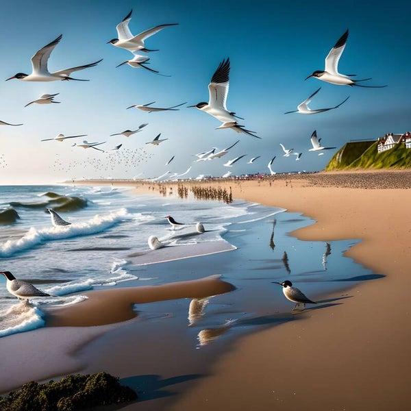 Kunstdruck: (BA 119) Seeschwalben