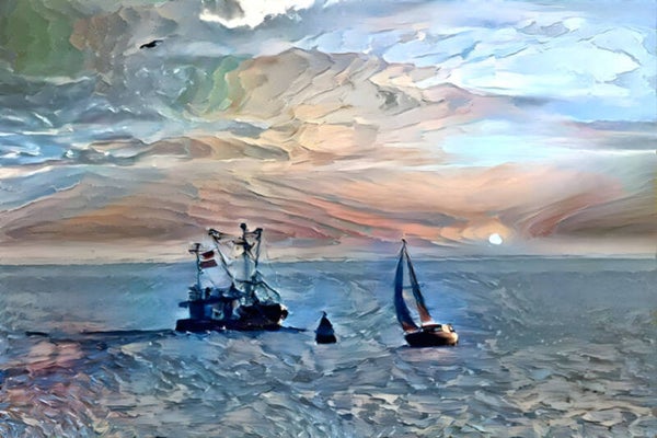 Kunstdruck: (BA 120) Meer