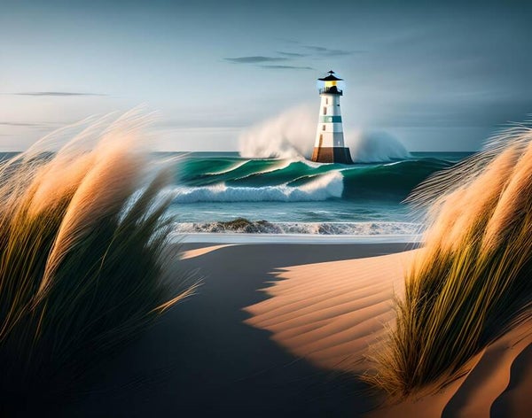 Kunstdruck: (BA 125) Dünengras