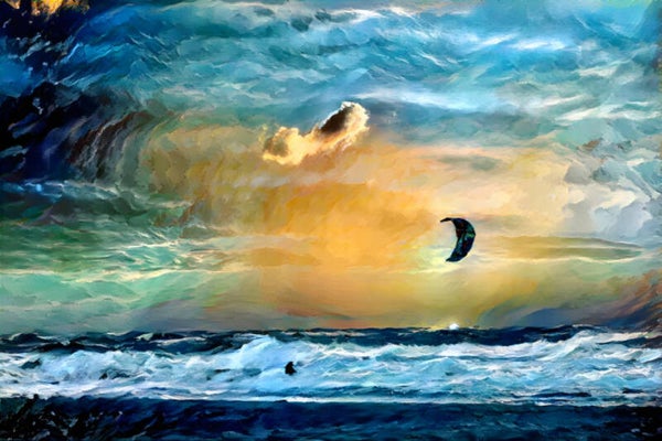 Kunstdruck: (BA 125) Surfer 1