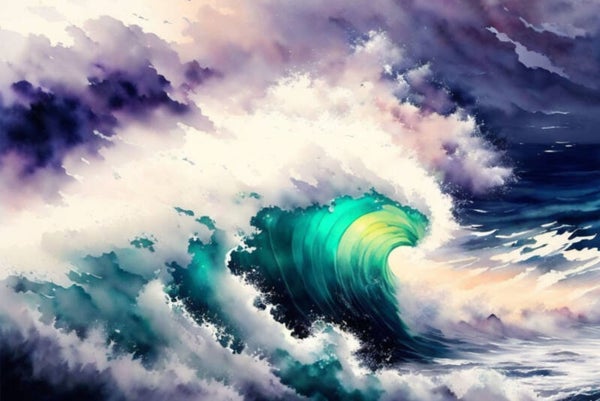 Kunstdruck: (BA 153) Wilde See