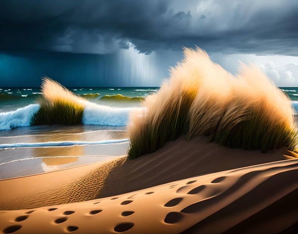 Kunstdruck: (BA 180) Die Flut kommt