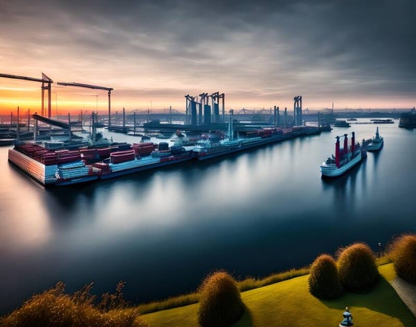 Kunstdruck: (BA 181) Großer Hafen