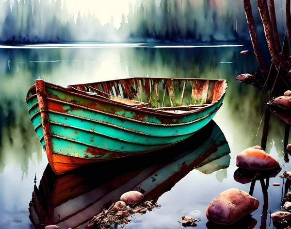 Kunstdruck: (BA 191) Rostiger Kahn