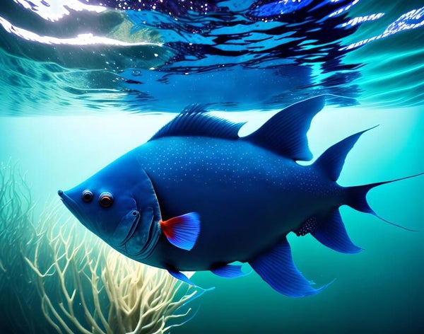 Kunstdruck: (BA 194) Blue Fish