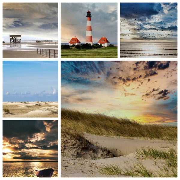 Kunstdruck: (CA 119) Collage Meer 1