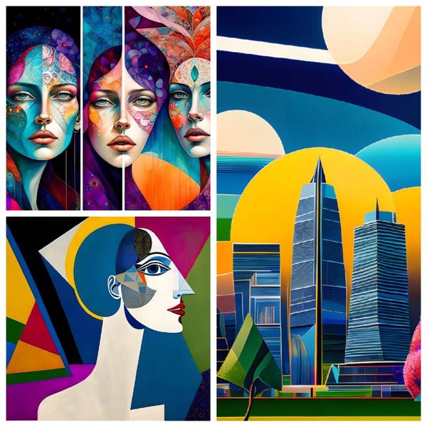 Kunstdruck: (CA 120) Collage Modern