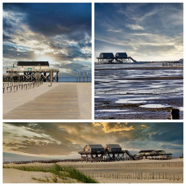 Kunstdruck: (CA 122) Collage St. Peter Ording 2