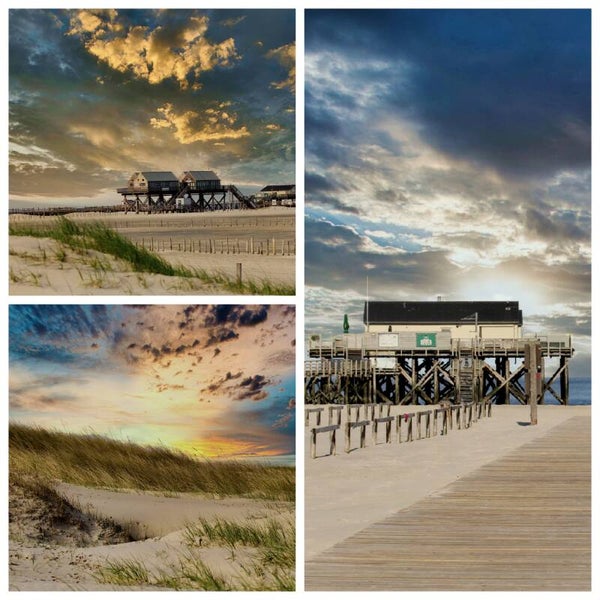 Kunstdruck: (CA 123) Collage St. Peter Ording