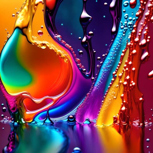 Kunstdruck: (FA 104) Farbenspiel