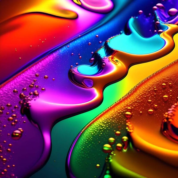 Kunstdruck: (FA 105) Farbperlen