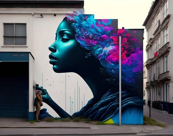 Kunstdruck: (FA 106) Fassadenmalerei