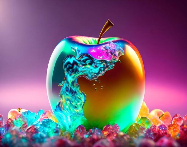 Kunstdruck: (FA 108) Glasapfel