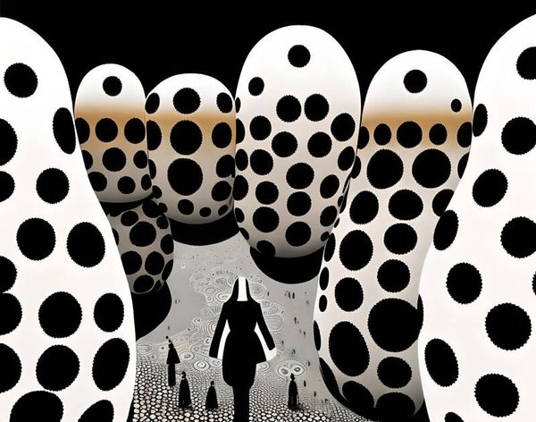 Kunstdruck: (FA 118) Weiße Kegeltürme