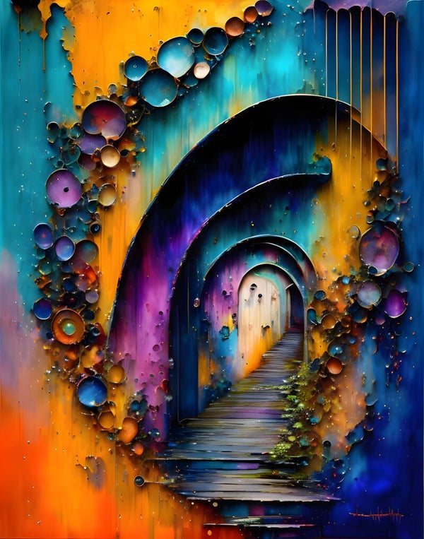 Kunstdruck: (FA 124) Eingang