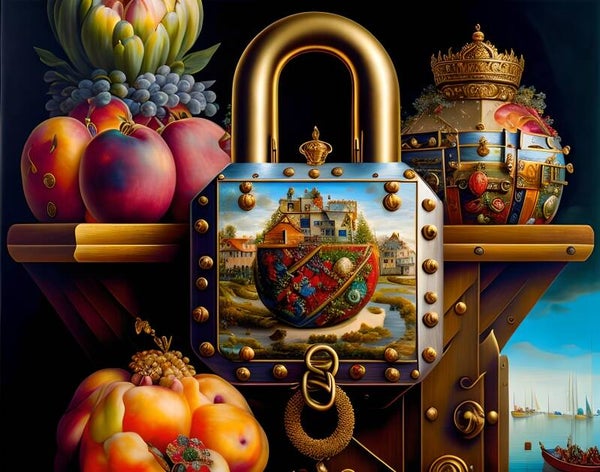 Kunstdruck: (FA 144) Goldenes Schloss