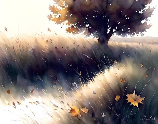 Kunstdruck: (LA 103) Hohes Gras