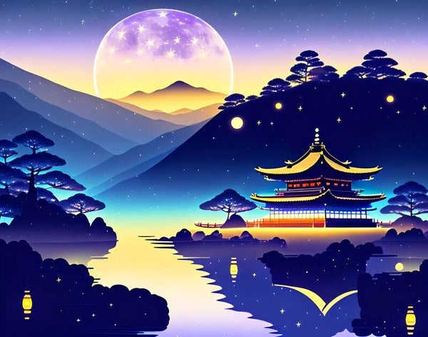 Kunstdruck: (LA 125) Sternenhimmel