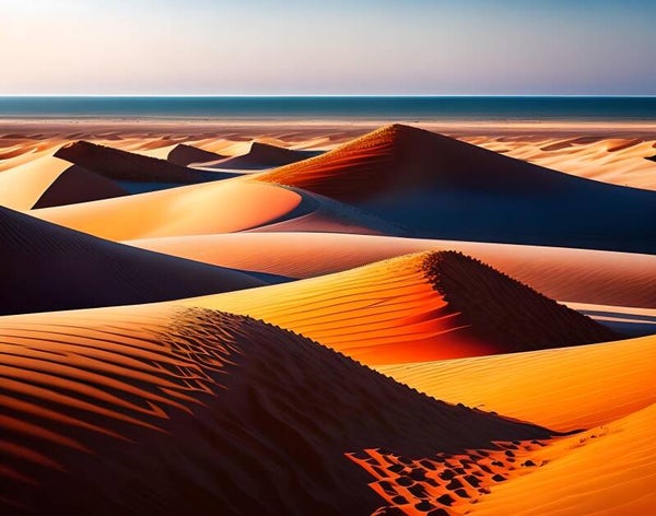 Kunstdruck: (LA 144) Wüstenlandschaft