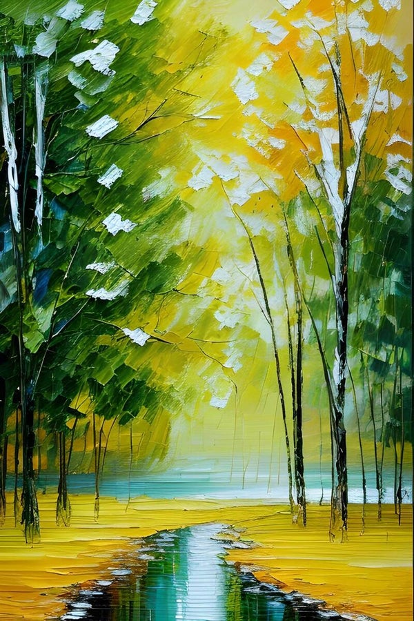 Kunstdruck: (LA 147) Baumallee 2