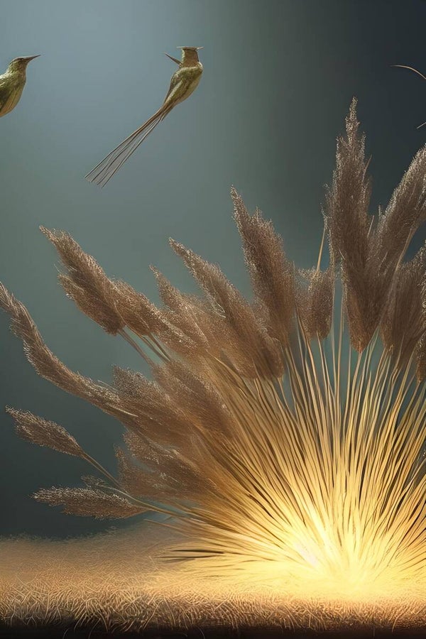 Kunstdruck: (LA 155) Reetrohr 2