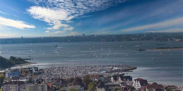 Panorama-Format: (PA 110) 80 x 40 cm Laboe Yachthafen